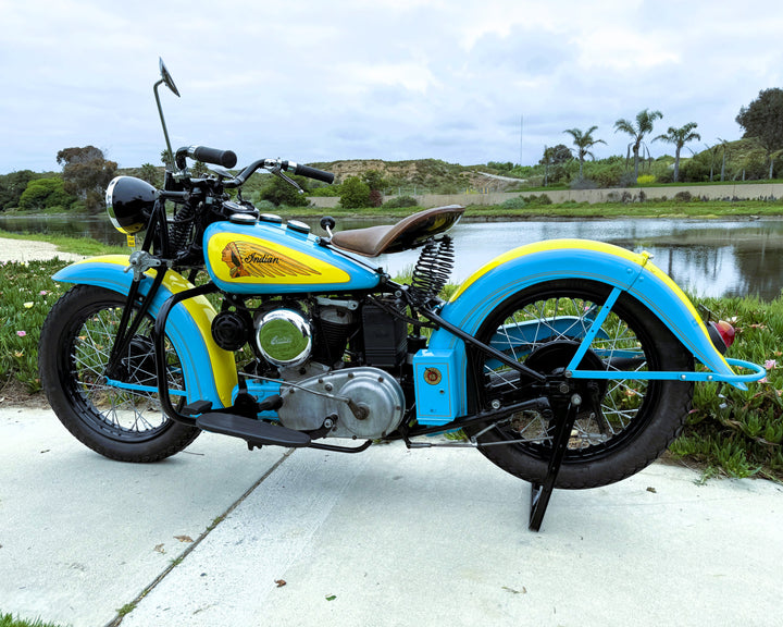 Sold - 1941 Indian 741 JR Scout 500cc - Beautifully Restored - Sold