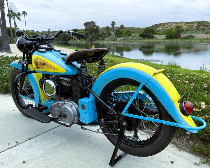 Sold - 1941 Indian 741 JR Scout 500cc - Beautifully Restored - Sold