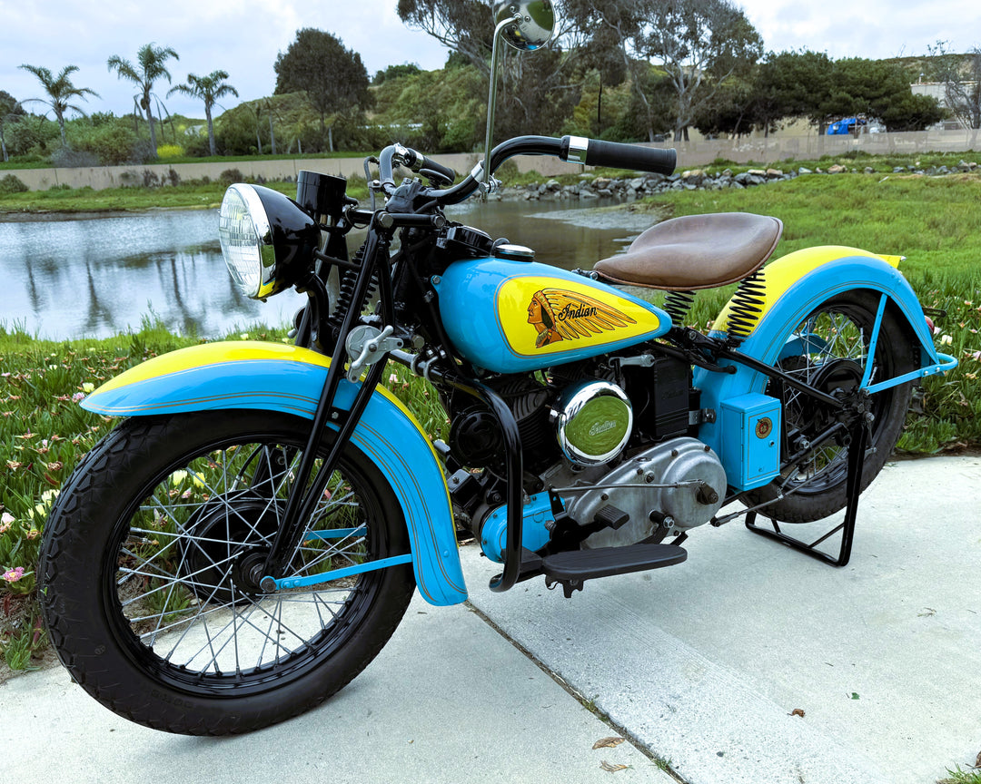 Sold - 1941 Indian 741 JR Scout 500cc - Beautifully Restored - Sold
