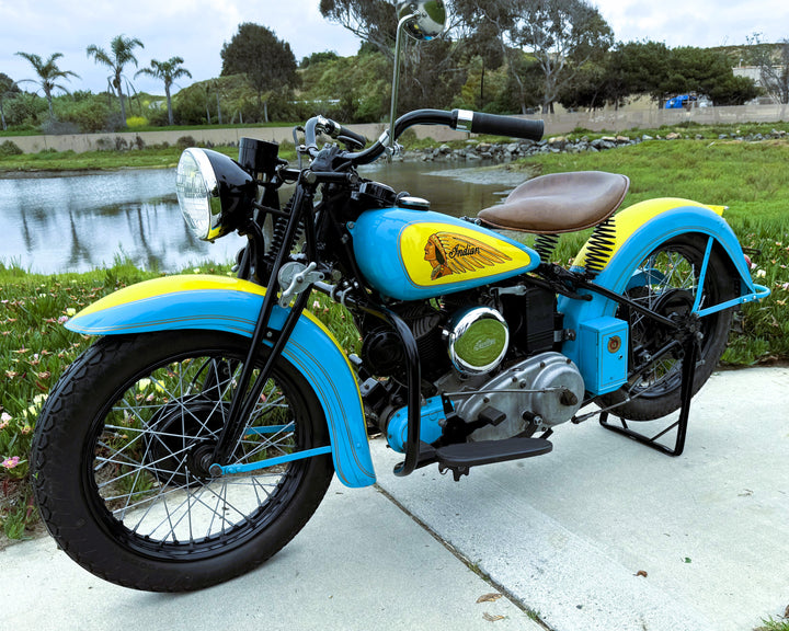 Sold - 1941 Indian 741 JR Scout 500cc - Beautifully Restored - Sold