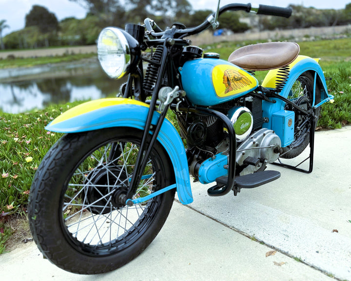 Sold - 1941 Indian 741 JR Scout 500cc - Beautifully Restored - Sold