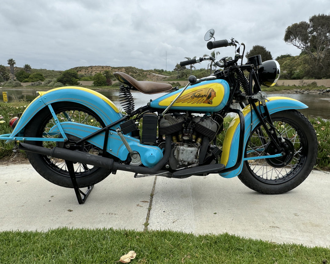 Sold - 1941 Indian 741 JR Scout 500cc - Beautifully Restored - Sold