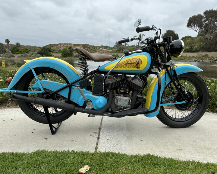 Sold - 1941 Indian 741 JR Scout 500cc - Beautifully Restored - Sold