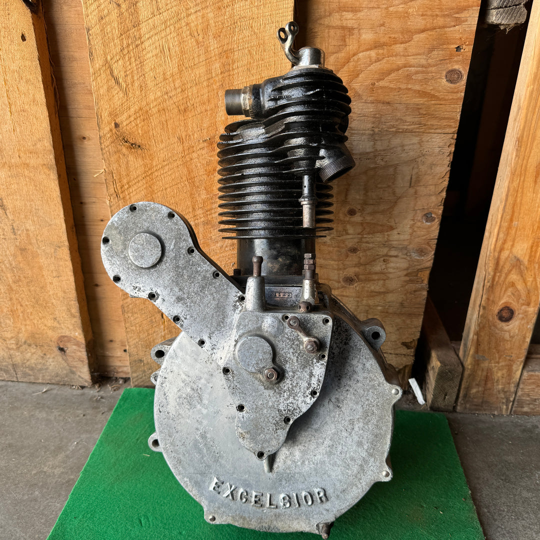1913 Excelsior Single Cylinder Motorcycle Engine