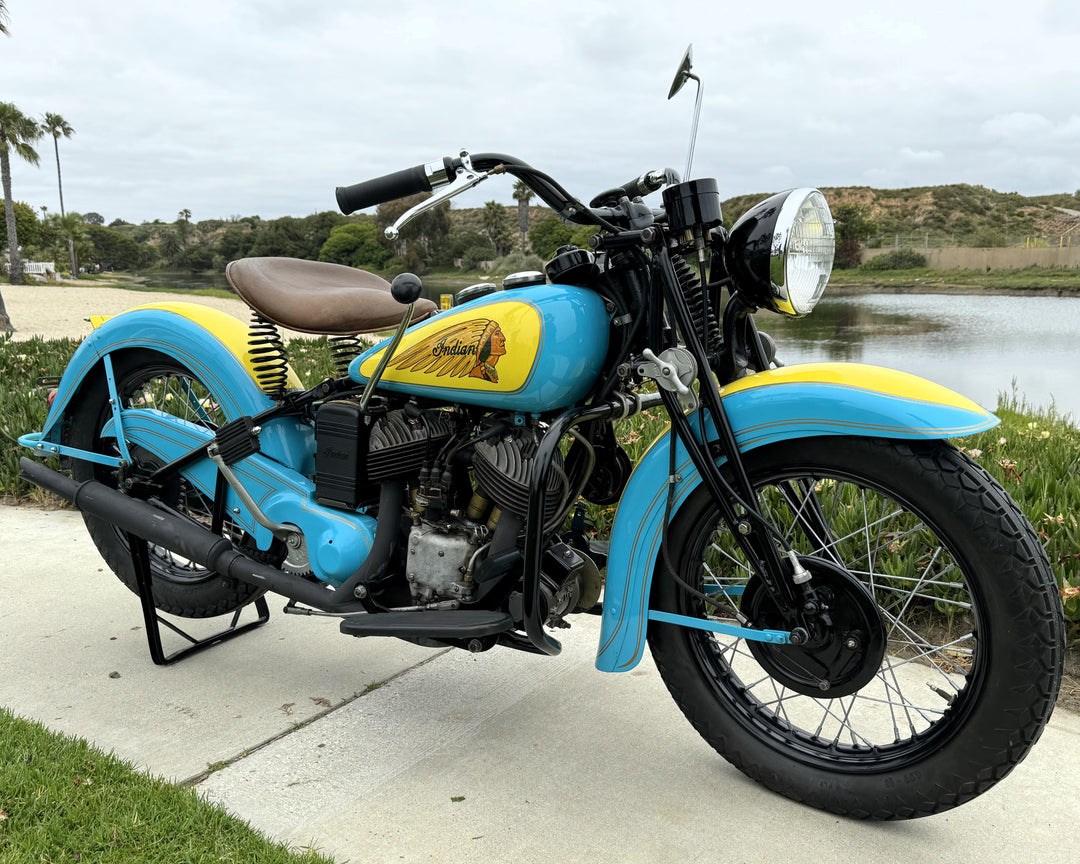 Sold - 1941 Indian 741 JR Scout 500cc - Beautifully Restored - Sold