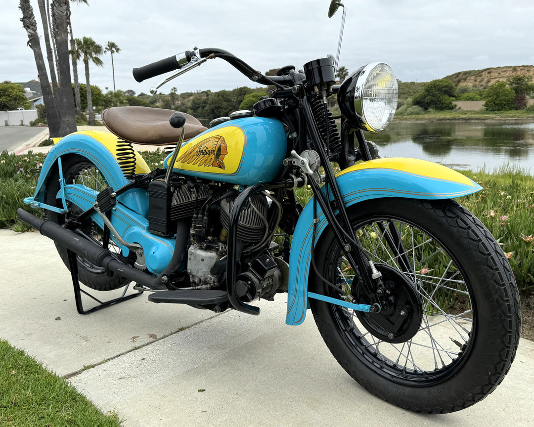 Sold - 1941 Indian 741 JR Scout 500cc - Beautifully Restored - Sold