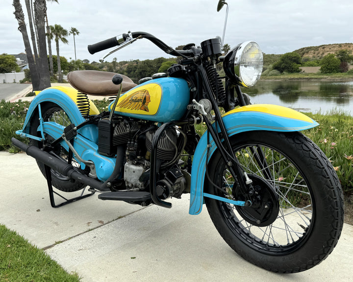 Sold - 1941 Indian 741 JR Scout 500cc - Beautifully Restored - Sold