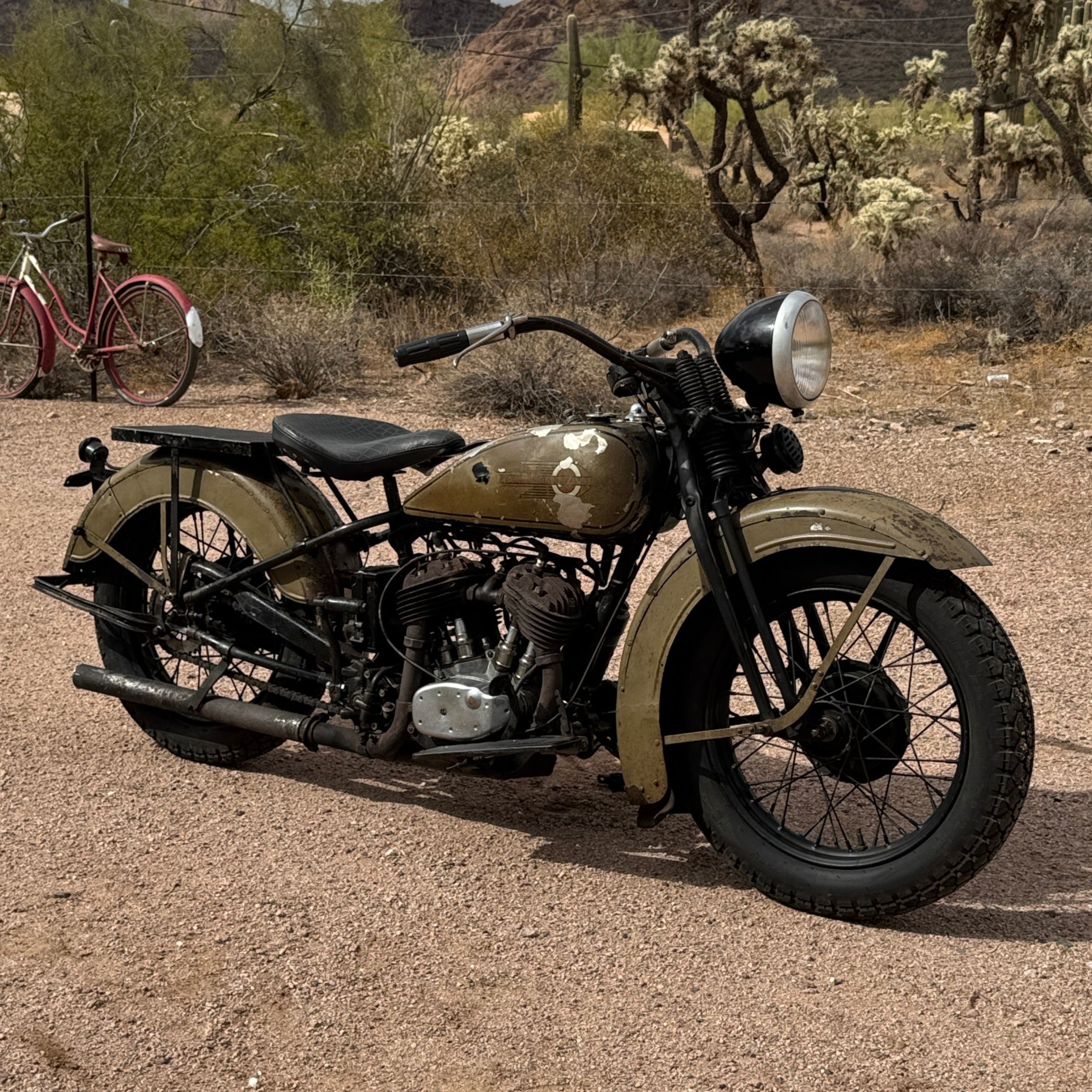 Sold - Rare - 1930 Harley Davidson Model DL 45cui - 