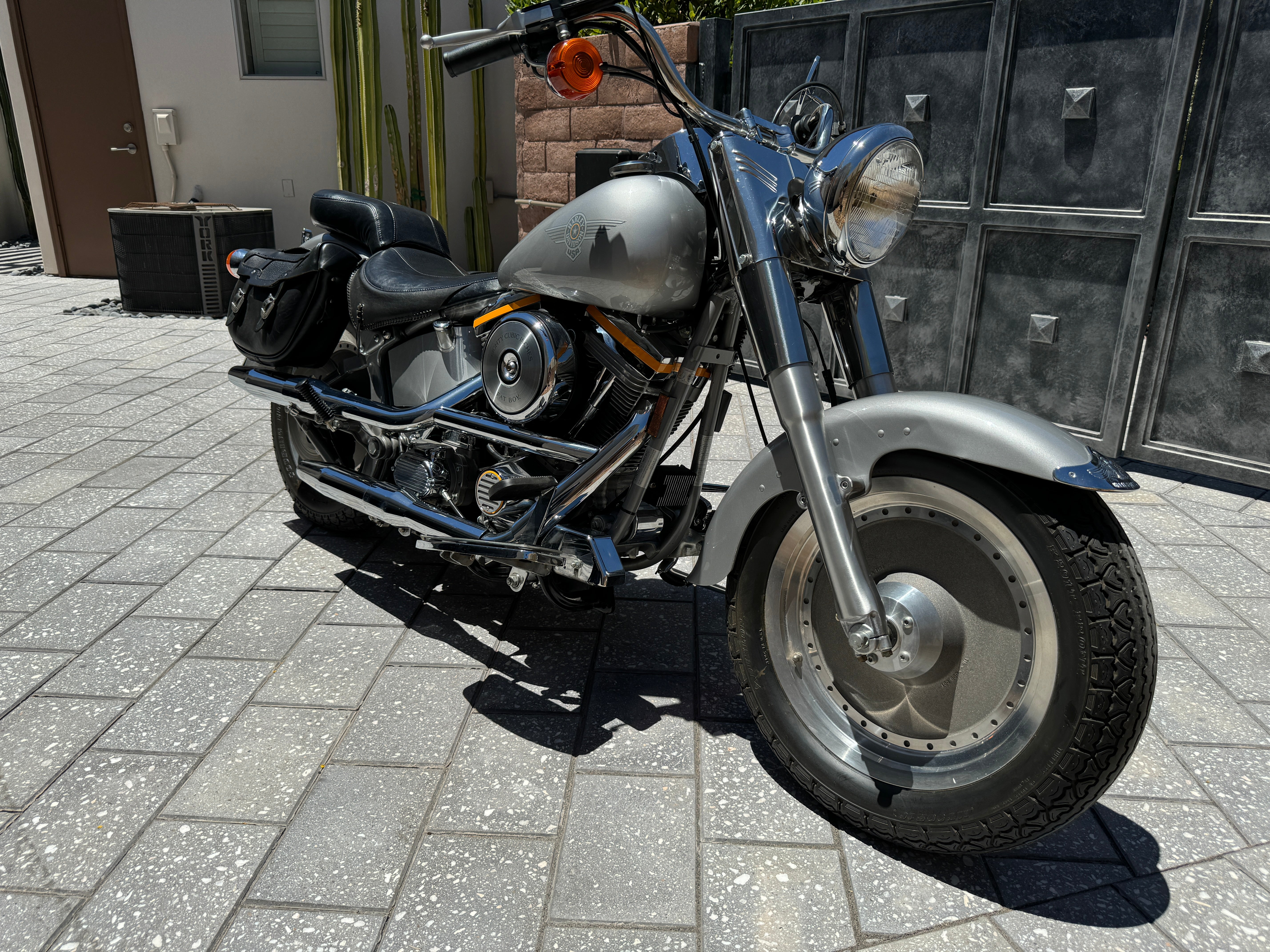 1990 Harley Davidson FLSTFB Fat Boy Motorcycle, Museum