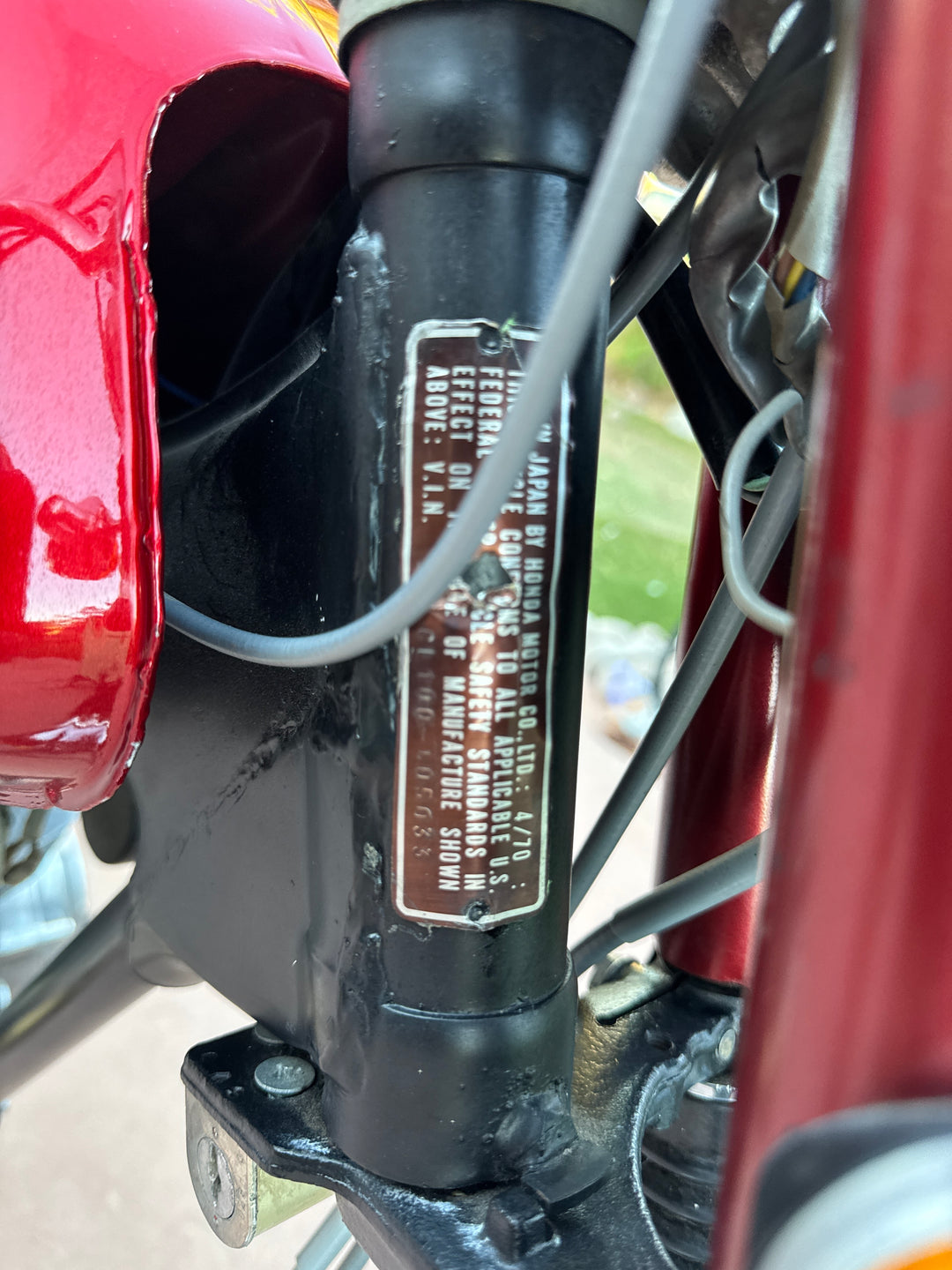 1970 Honda CL100 Scrambler