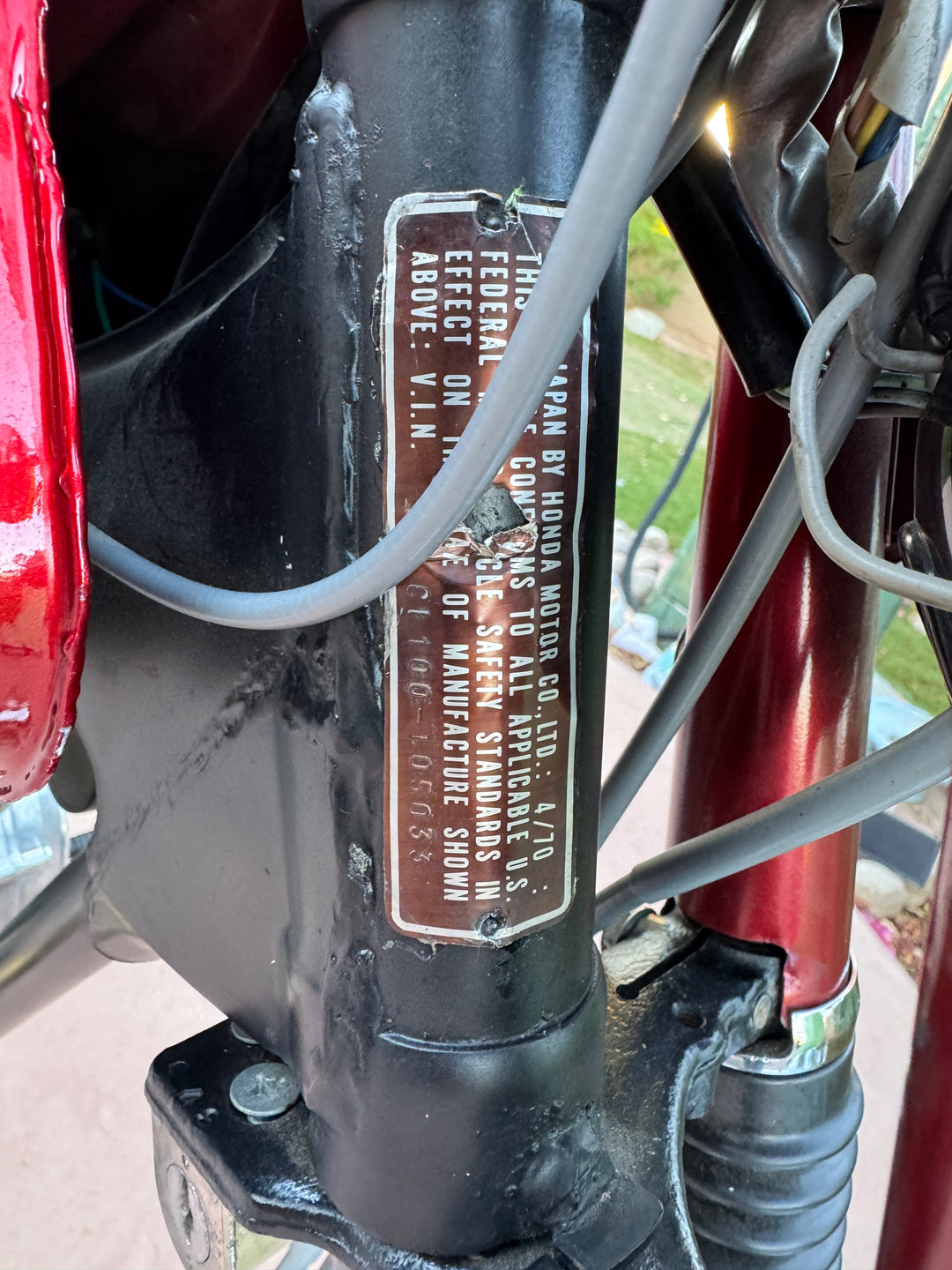 1970 Honda CL100 Scrambler