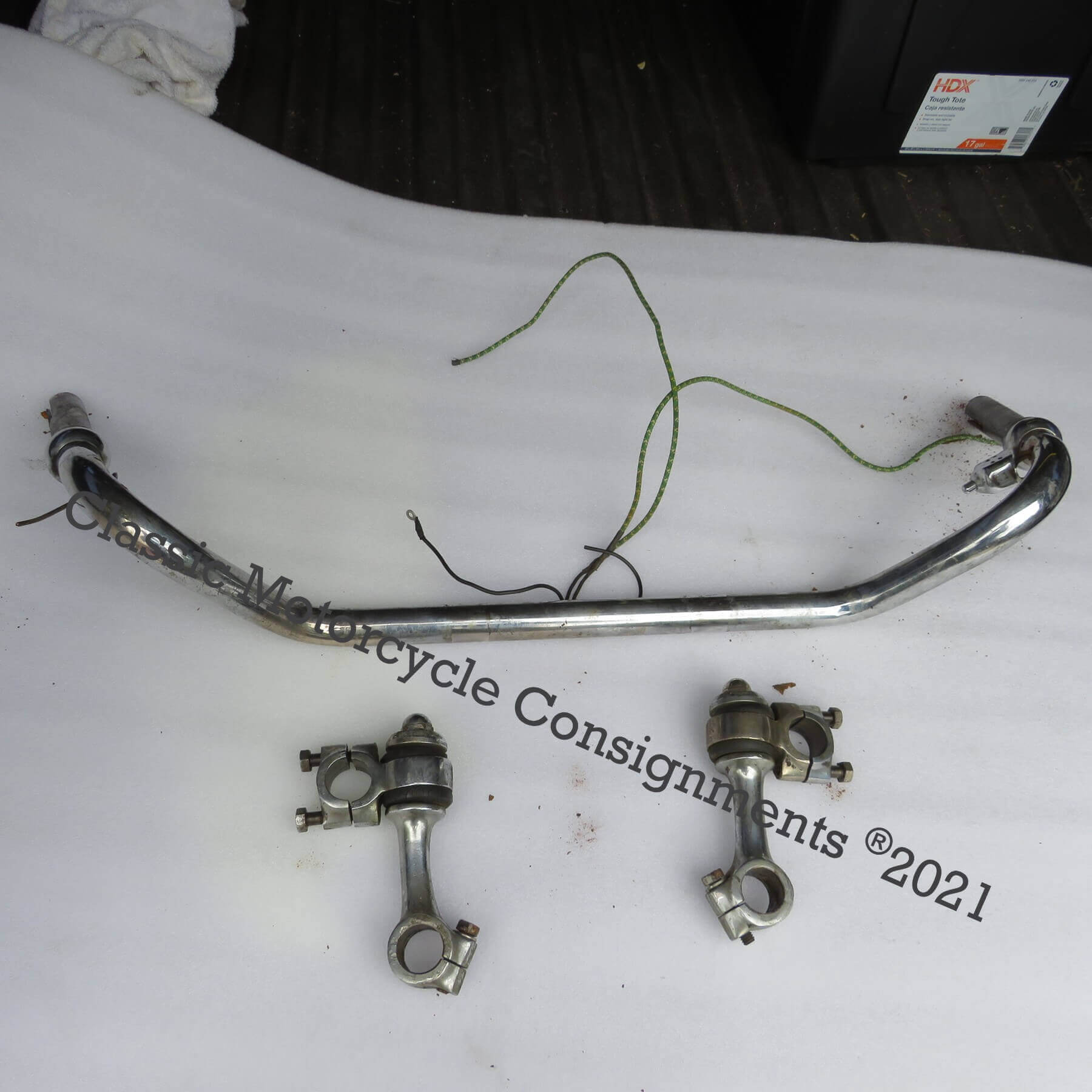 Indian Handlebars with 4-Inch Flanders Risers – SOLD! – Classic ...