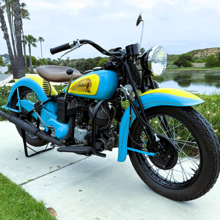 Sold - 1941 Indian 741 JR Scout 500cc - Beautifully Restored - Sold